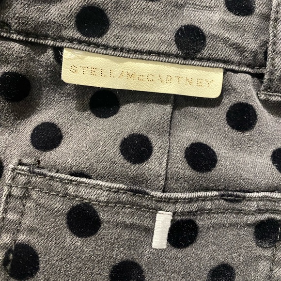 Stella McCartney Flock Dot Denim Skirt NWT - Picture 6 of 10